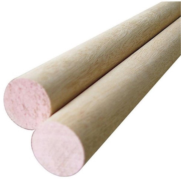 Dendesigns 02521-R0036C1 1.5 x 36 in. Thunderbird Forest Poplar Dowels Hardwood Pink, 2PK DE2512413 - main